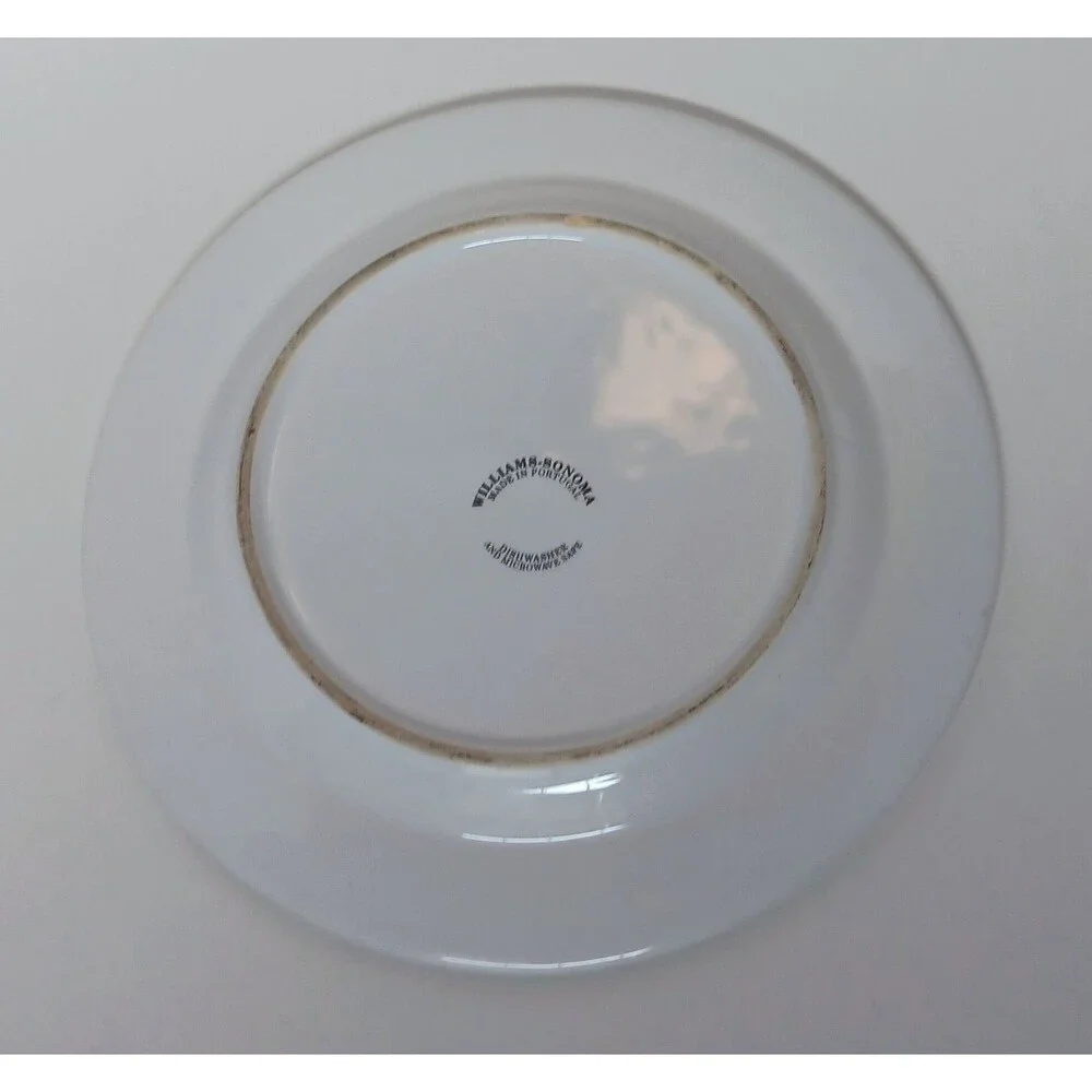 Williams Sonoma Harvest Eggplant Hand Painted Salad Plate